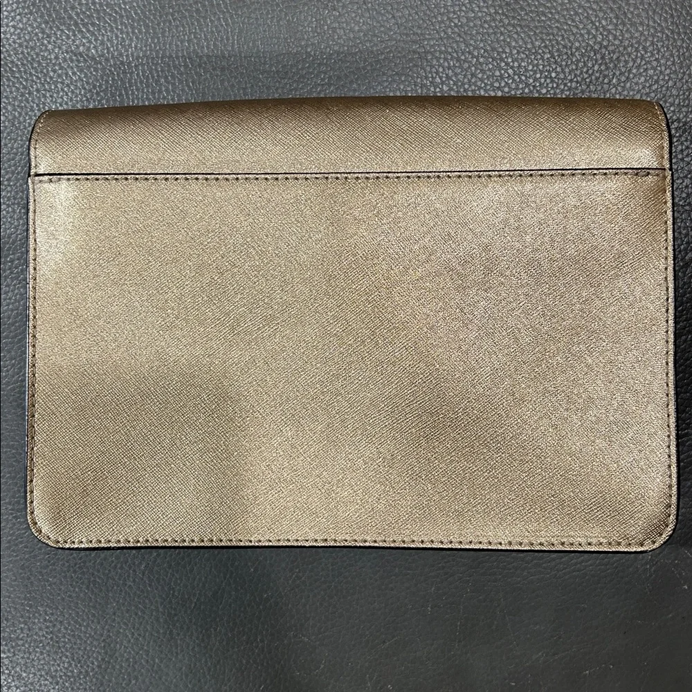 Michael Kors Jet Set Gold Crossbody Bag, (dimensions 9.5”x7”) - Picture 15 of 16